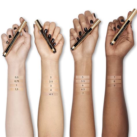 ysl eclat high cover|YSL touche eclat shade chart.